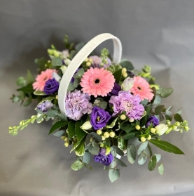 Pastel Funeral Basket