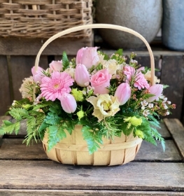 Pink and Creams Basket