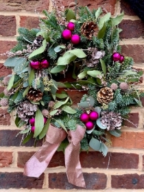 Pink Festive Wreath