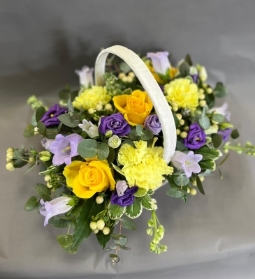 Yellow and Purple Basket